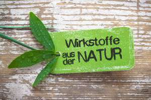 Wirkstoffe aus der Natur - Label